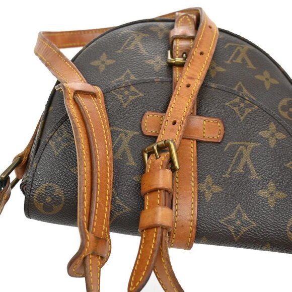 LOUIS VUITTON Chantilly PM Shoulder Bag Monogram Leather Brown - Picture 10 of 16